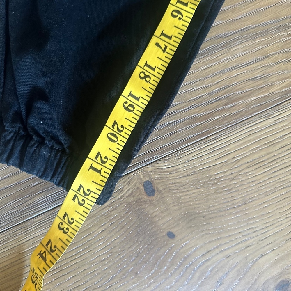 Truce Cropped Jogger Pants Black | Girls Size 8 | 100% Cotton | Casual Everyday - Picture 5 of 8